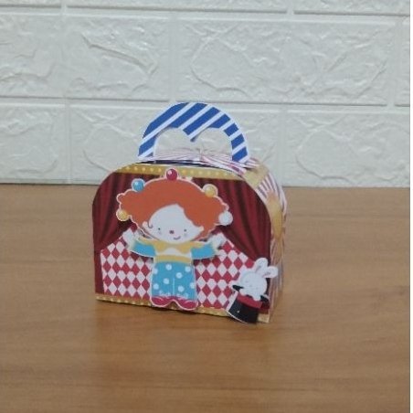 Caixa Maletinha Personalizada Circo Menino/Lembrancinhas Personalizadas Para Festas/Caixinhas Personalizadas