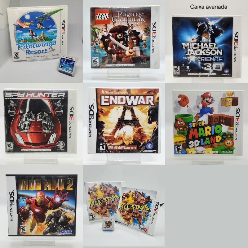 Jogos mario , lego , e+ Nitendo 3ds , nintendo ds , valor unidade , na caixa, usados