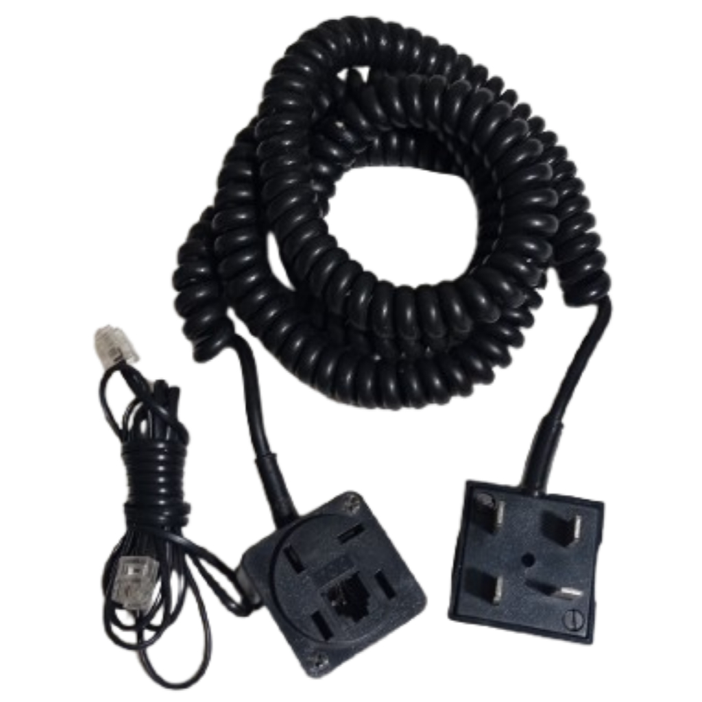 Cabo Espiral Telefone Fixo Splice 5m Preto