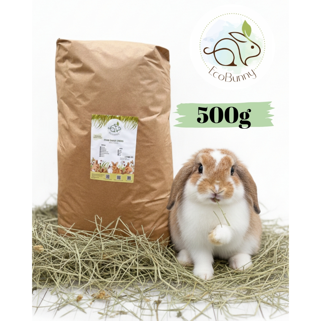 Feno 500g Selecionado para coelhos e roedores - Ecobunny