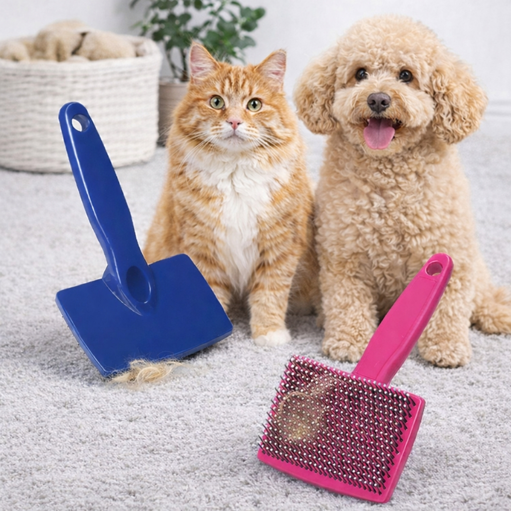 Escova para Pet Escova para Cães e Gatos Escova Tira os Pelos Pet Rasqueadeira Pet em Oferta na Shopee