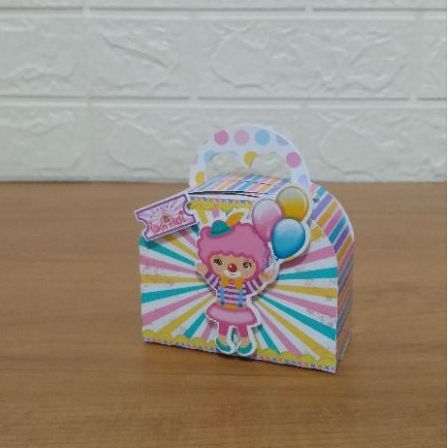 Caixa Maletinha Personalizada Circo Rosa/Lembrancinhas Personalizadas Para Festas/Caixinhas Personalizadas
