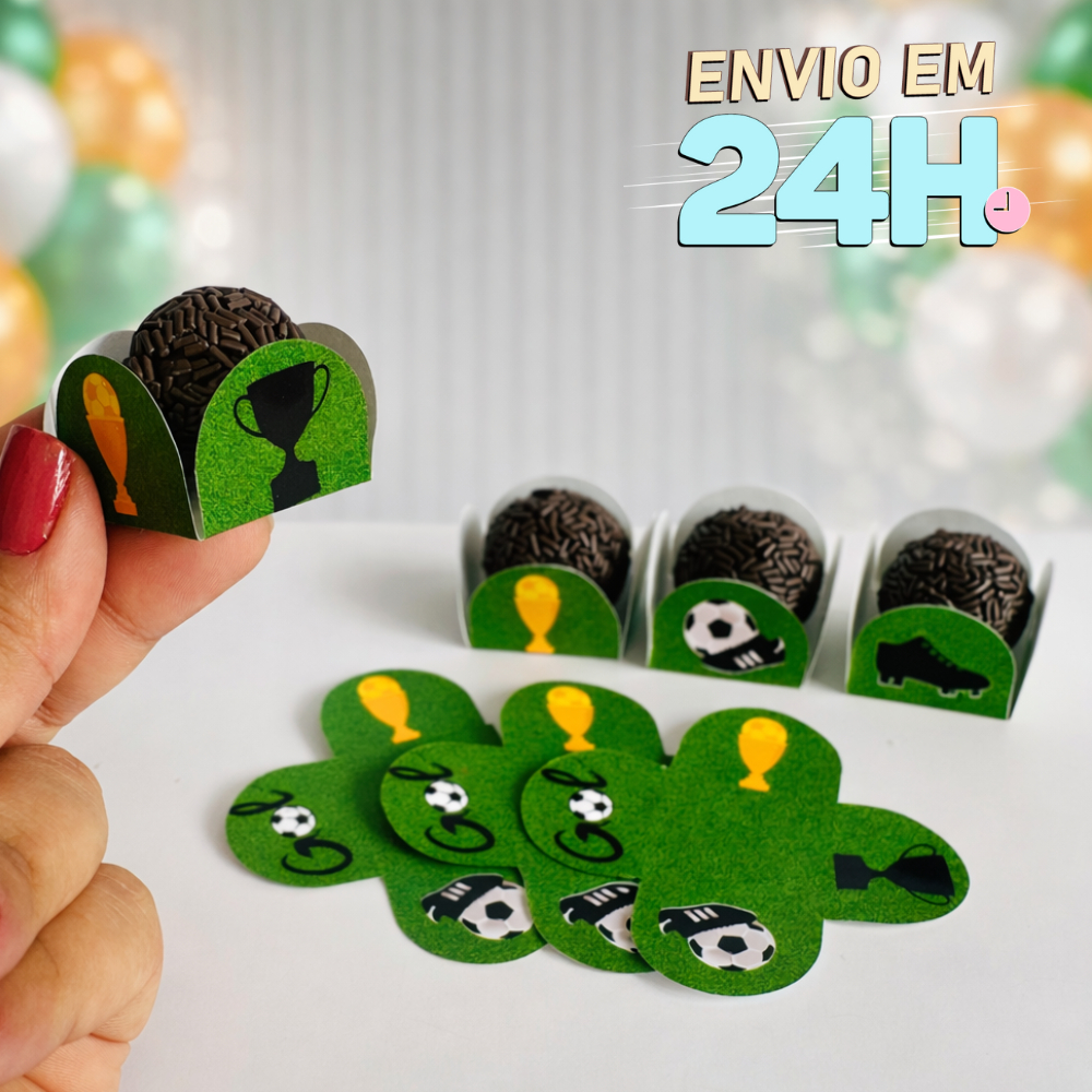 Forminha de Doces Futebol Personalizada no Tema /Lembrancinha de Festa /Aniversário