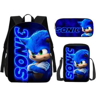 Kit Mochila Infantil 3 em 1: Mochila Escolar + Lancheira + Estojo Reforçados Volta as Aulas Promoção de Lançamento Ja