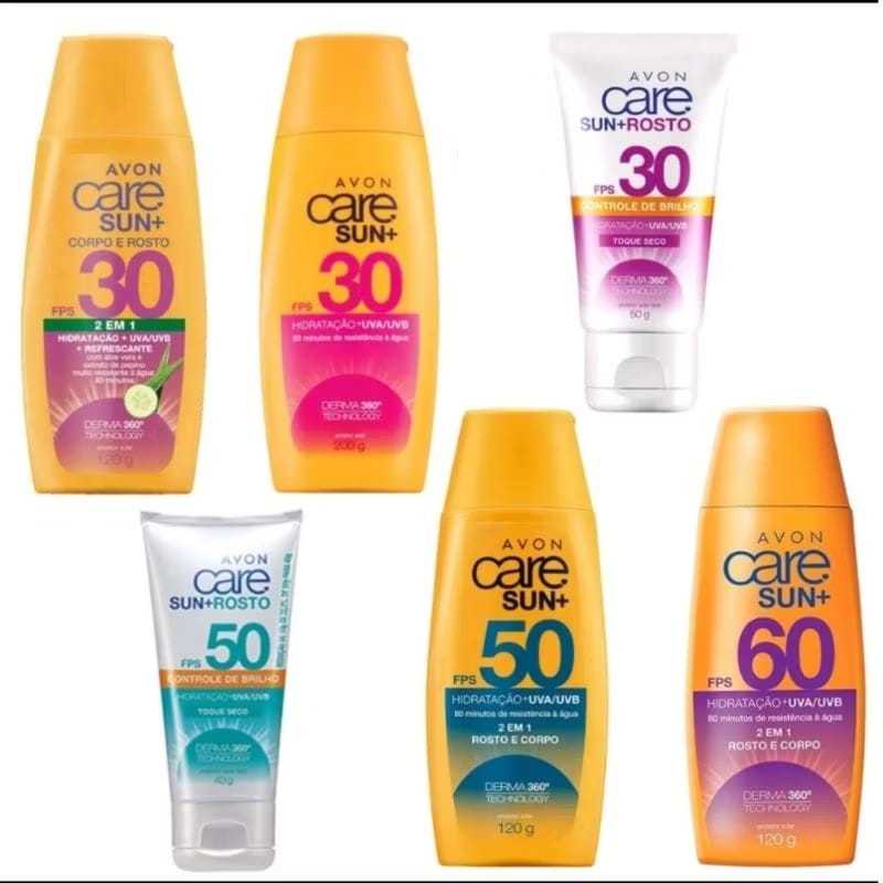 Protetor Solar 2 em 1 Rosto e Corpo Avon Care Sun+  - (ESCOLHA O CERTO)