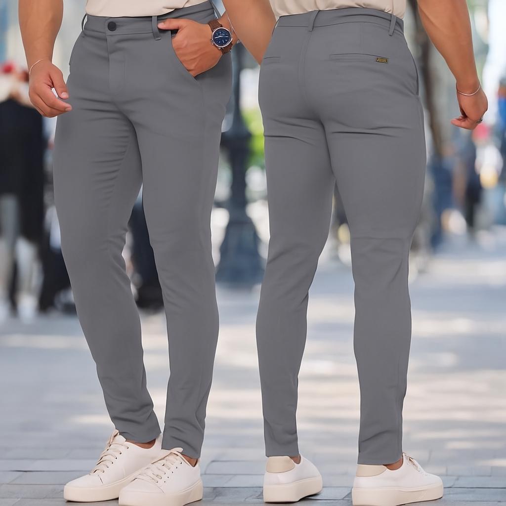 Calça  SARJA ACETINADA  SPORT FINO Masculina Modelagem Slim Super Premium Com Elastano Varias Cores em Oferta na Shopee