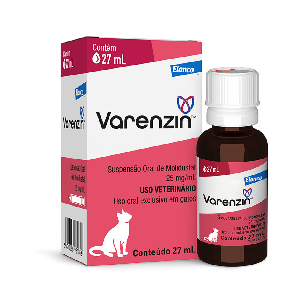 Varenzin Molidustat 25 mg para Gatos Suspensão Oral 27 ml