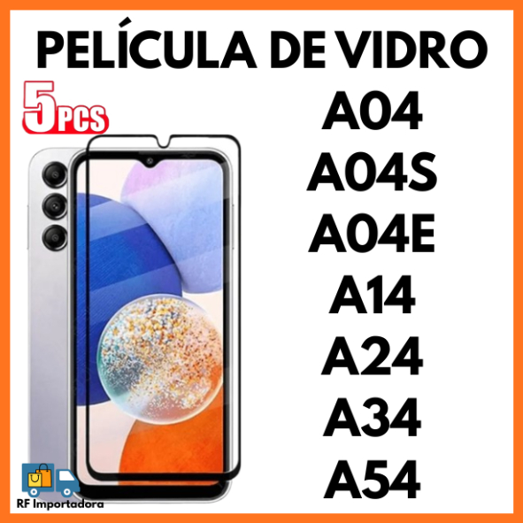 Película De Vidro 3D Temperado Para Samsung A04 A04S A04 CORE A04E A14 A24 A34 A54