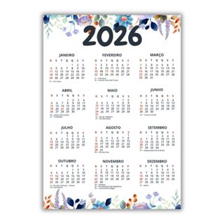 Calendário 2026 de Geladeria - Planner Magnético Imã - Decoração para Cozinha e Organização em Oferta na Shopee