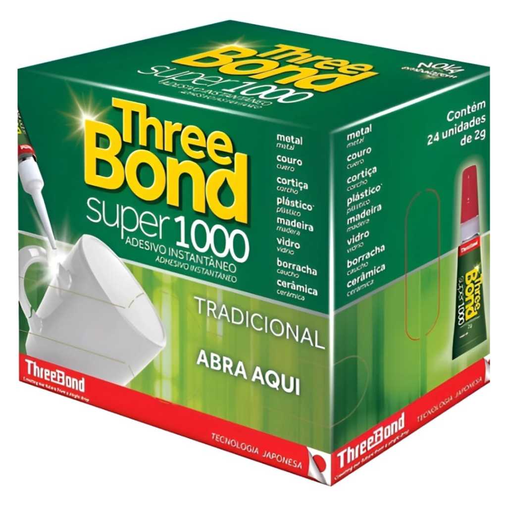 Kit Cola Three Bond 2gr Atacado 24 Unidades 48 Unidades 72 Unidades Oferta Atacado