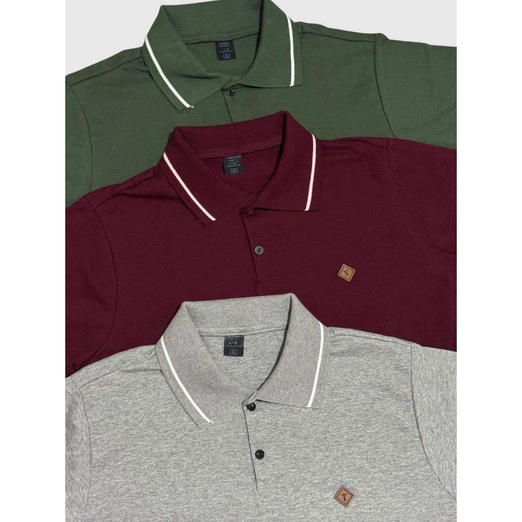 Kit 3 Camiseta Gola Polo Masculina 100% Algodão Camisa Casual Para Homem