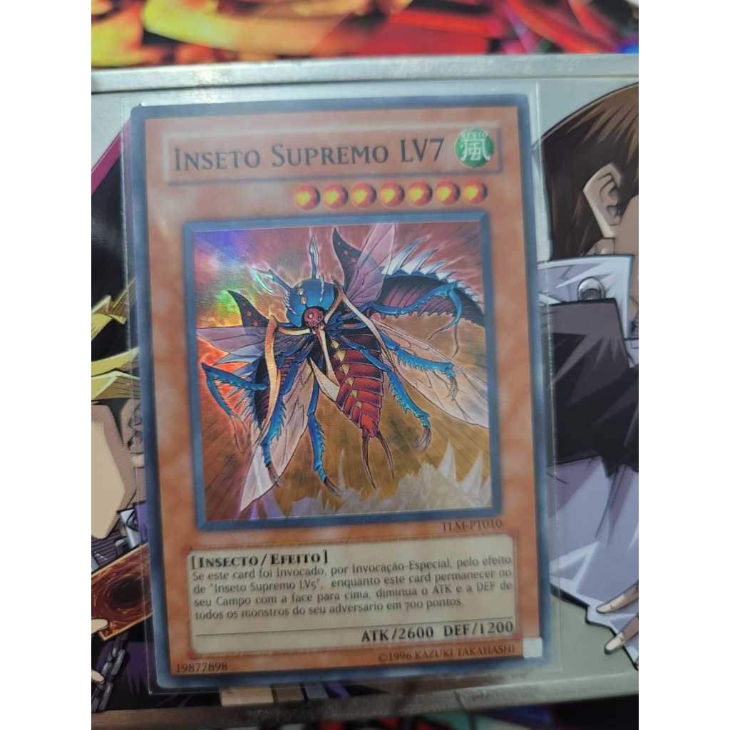 Inseto Supremo LV7 - Ultimate Insect LV7 - Raridade SUPER - Yugioh Original Konami.