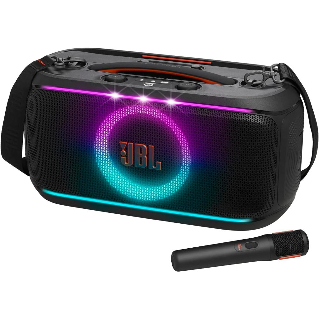 Imagem Caixa De Som Bluetooth Jbl Partybox On-the-go 2 Com Microfone Para Karaokê Preta - Bivolt