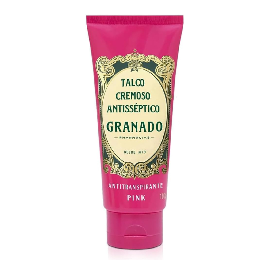Talco Cremoso Desodorante. Antisséptico Granado Pink 100
