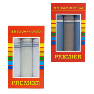 Kit 6 Lenços Tecido 100% Algodão Premier 32x32 Presente Pais em Oferta na Shopee