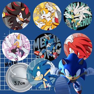 Bottons Sonic the Hedgehog - Botton Colecionável 3,7cm (Tails,Knuckles,Shadow,Silver,amy,Rouge) em Oferta na Shopee