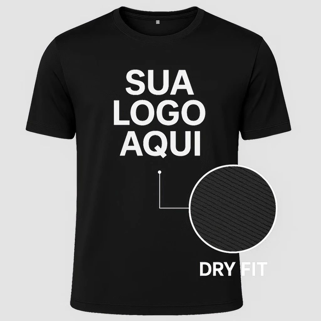 Camiseta Dry Fit Unissex Personalizada Uniformes e Malha Esportiva Sua Arte Estampada Academia e empresa com seu contato em Oferta na Shopee