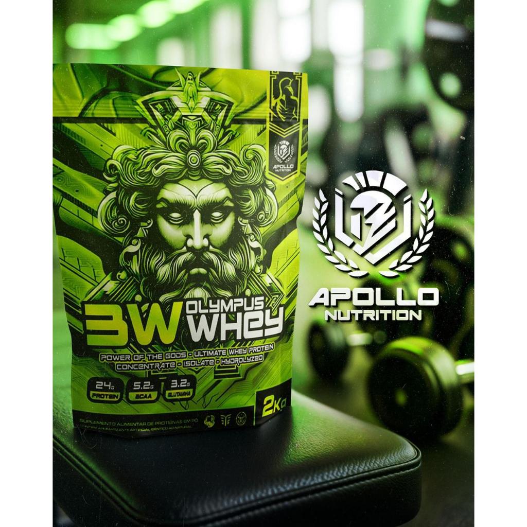 Whey Protein 3W Isolado 2kg Apollo Nutrition 100% Puro