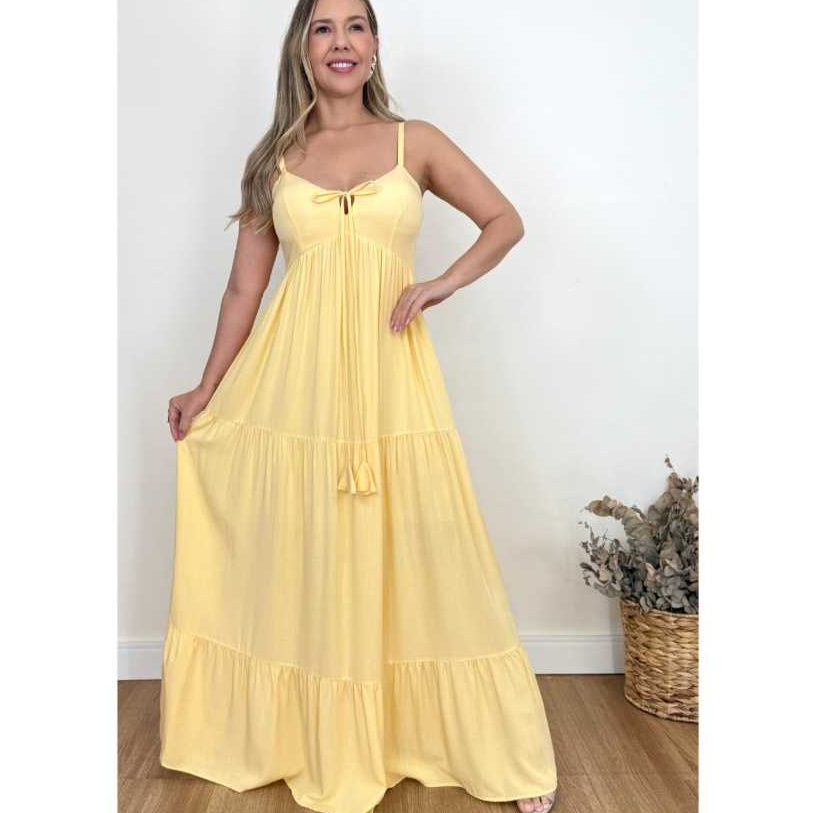 VESTIDO LONGO EN TENDENCIA EN TECIDO VISCOLINHO M G