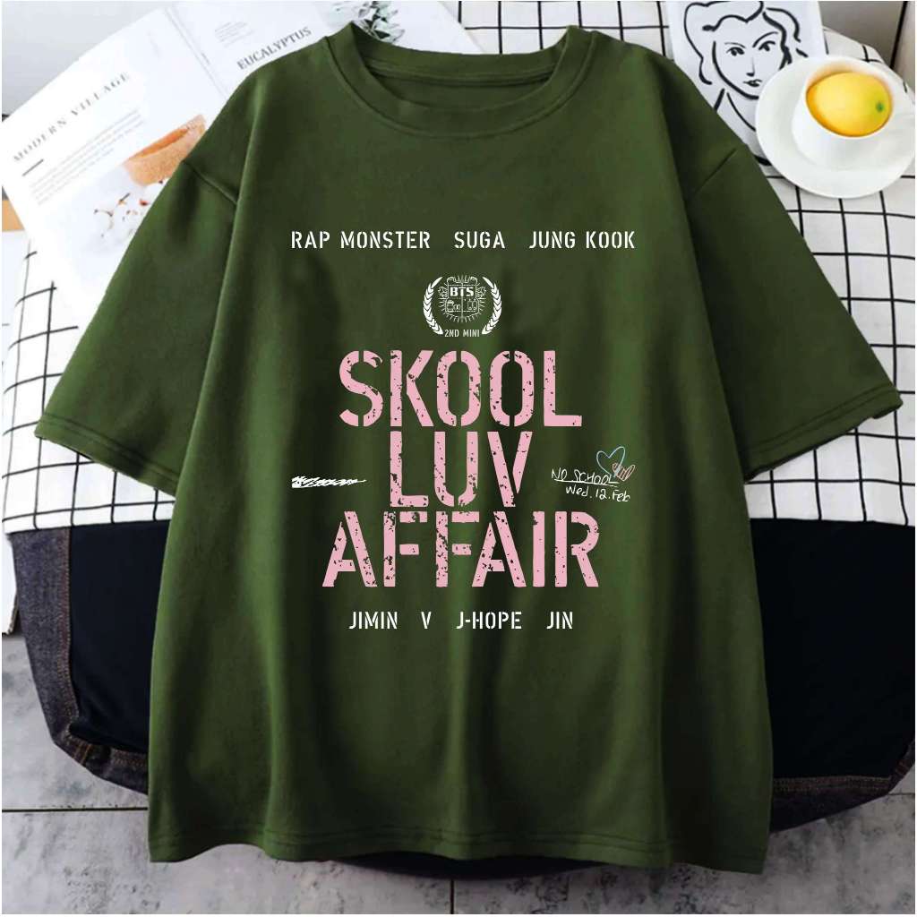 Camiseta Skool Luv Affair Bang tan Unissex Aesthetic