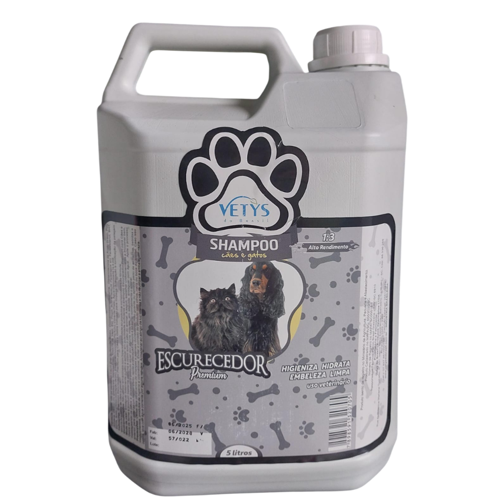 Shampoo Escurecedor Premium para Cães e Gatos Vetys do Brasil