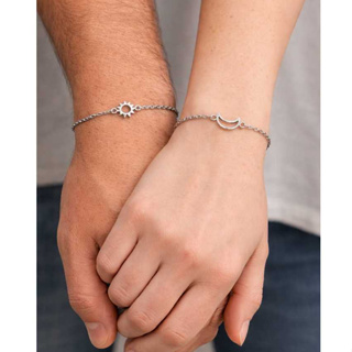 Pulseiras Sol e Lua Conjunto 02 Peças Presente Casal Amizade Fofo Aesthetic Couple Moon and Sun em Oferta na Shopee