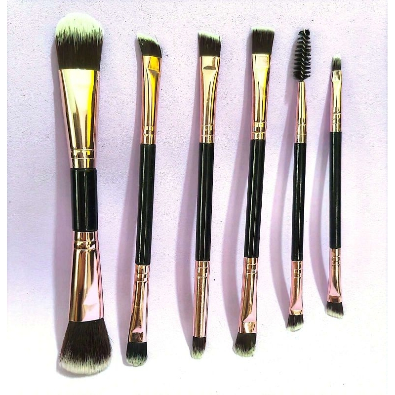 KIT 6 Pincel Dupla Cabeça Brush Ferramentas de Beleza em Oferta na Shopee
