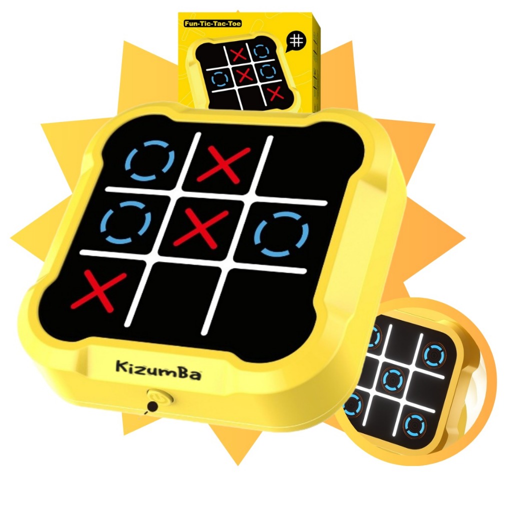 Brinquedo Jogo Da Velha Eletronico Infantil Tic Tac Toe Puzzle Game Recarregavel Usb Kizumba