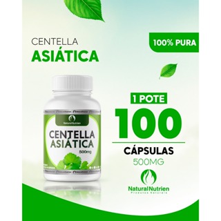 CEN.TE.LHA_A.S.I.A.T.I.C.A- EMBALAGEM DE 100 CÁPSULAS DE 500 MG CADA. em Oferta na Shopee