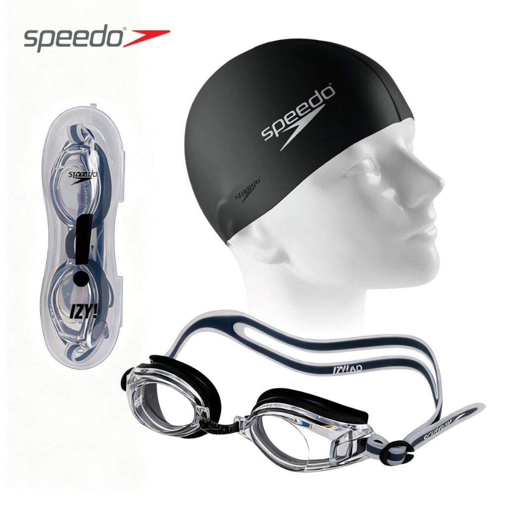 Óculos Natação Speedo Classic Starters + Touca Silicone Kit natação Original Speddo