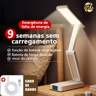 120 Horas Luminária De Mesa LED Recarregável Com Proteção Os Olhos Usb Iluminaria Abajur Lâmpada De Mesa Para Quarto em Oferta na Shopee