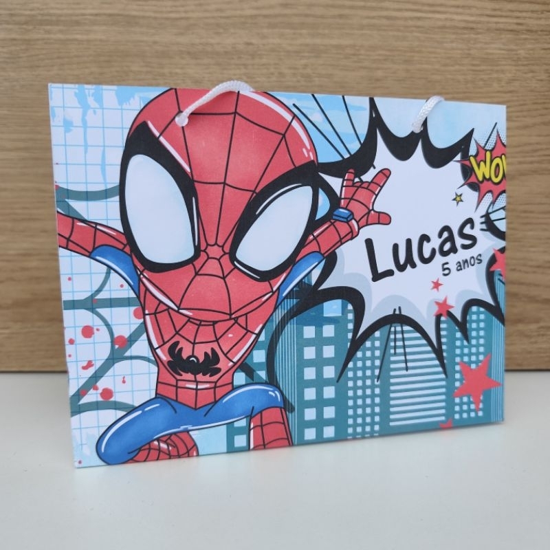 Sacolinha Personalizada Homem aranha - Pegue e Monte em Oferta na Shopee