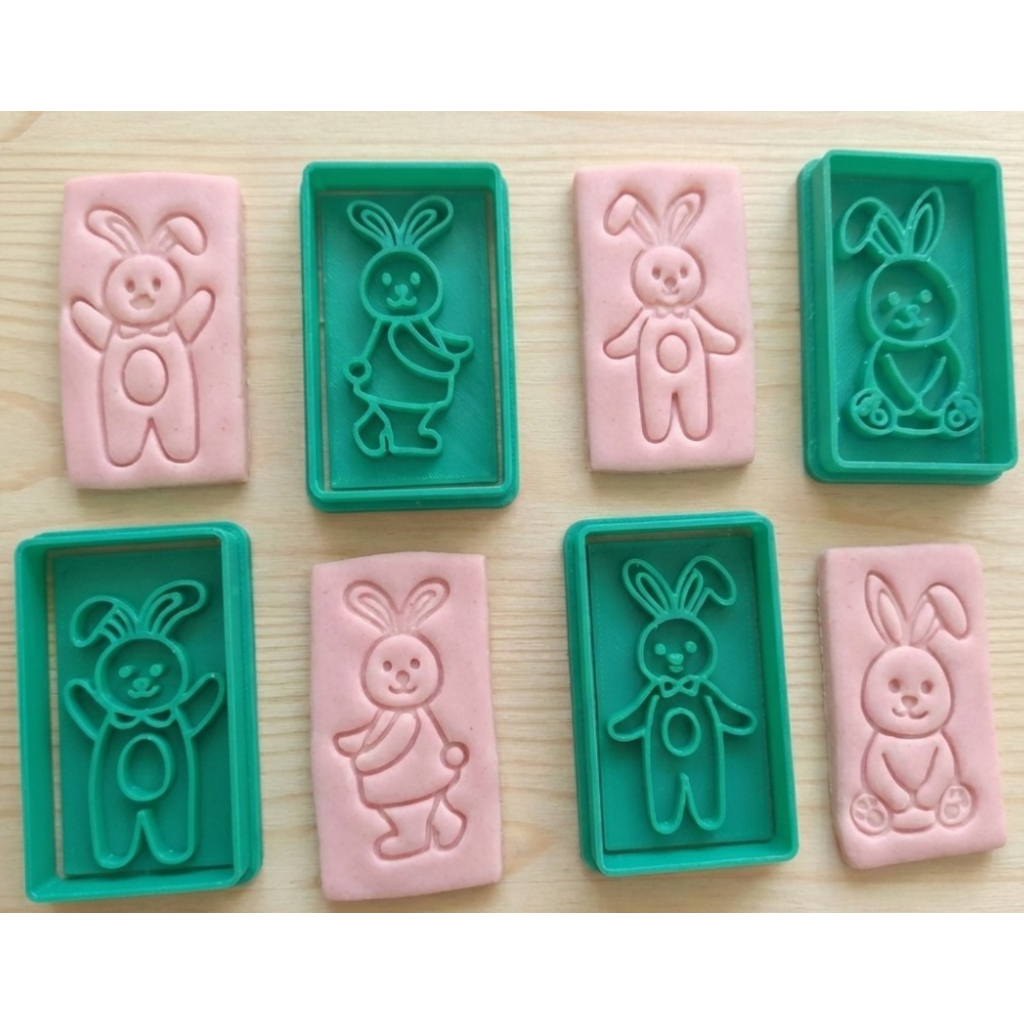 Cortador Carimbo Cookies Biscoito Massinha Páscoa Fofo Coelhinho