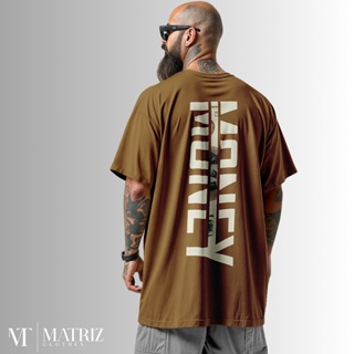 Camiseta Oversized Masculina Streetwear Money 100% Algodão Premium em Oferta na Shopee