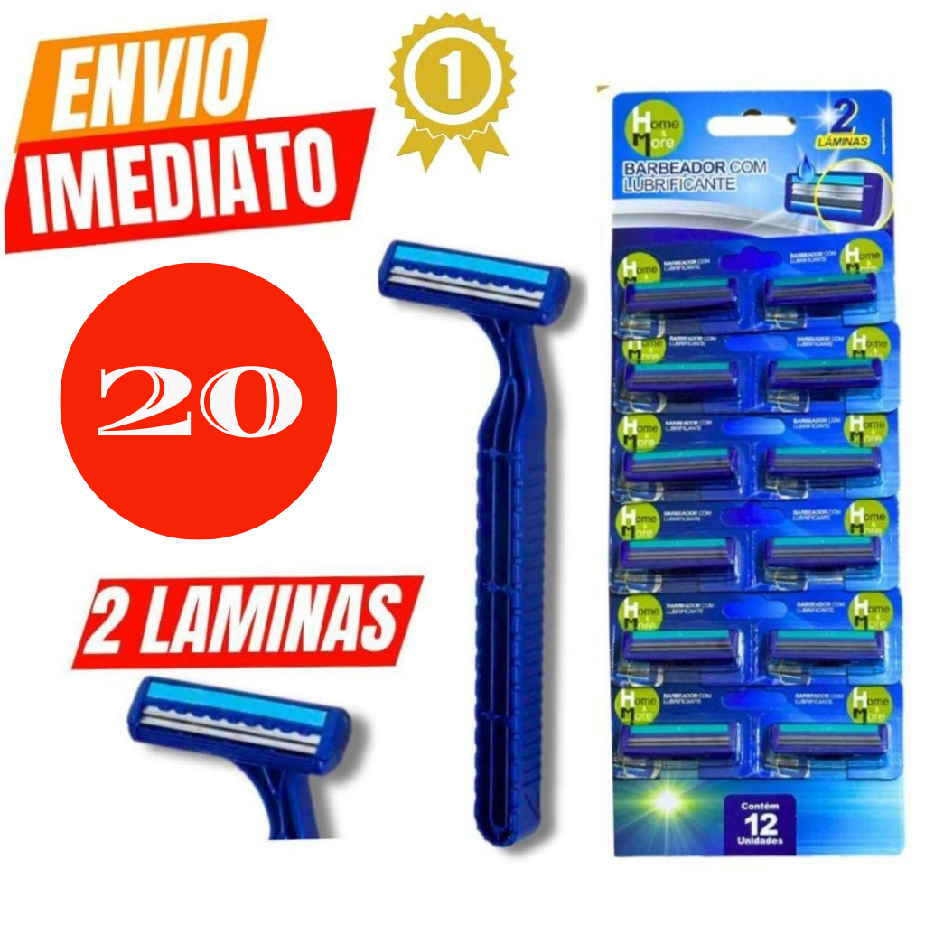 kit 30, OU 20  Prestobarba Aparelho de Barbear 2 Lâminas Com Fita Lubrificante  Barbeador Descartável hotel premium t