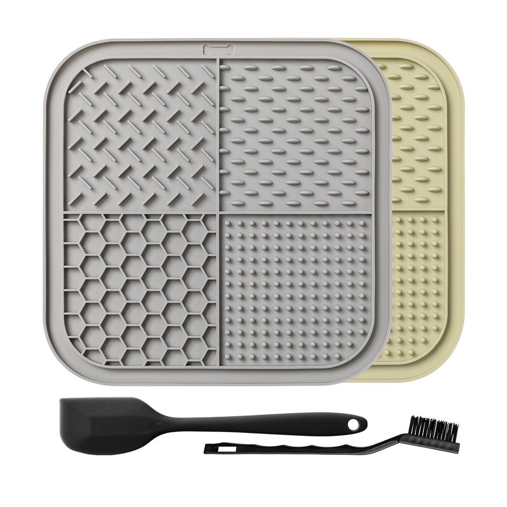 Tapete Comedouro Pet – Lamber Lento, Reduz Stress Cães e Gatos