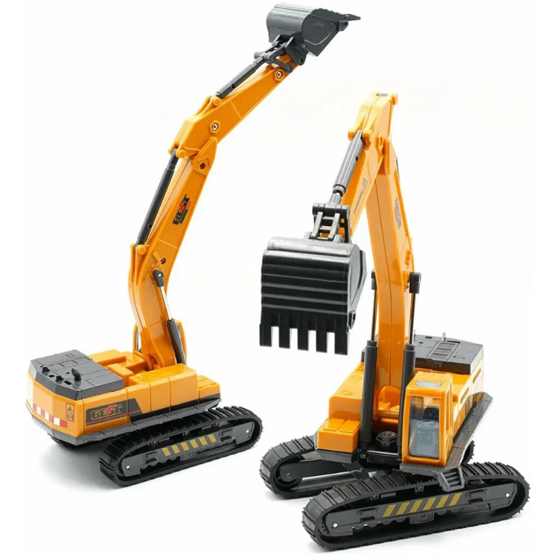 Escavadeira Guindaste Miniatura Brinquedo Articulado Coleção - Escavadeira