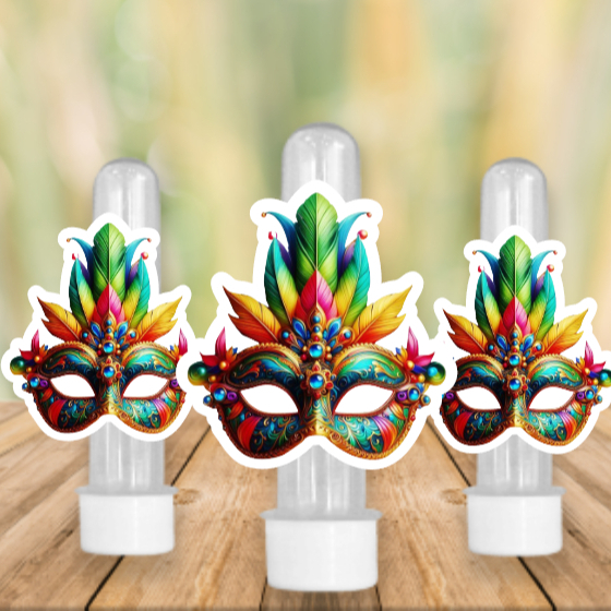 40 Apliques para Tubete Doce Bolo - CARNAVAL - Lembrancinhas divertidas para sua festa!