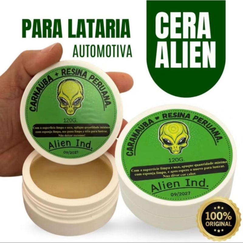 Cera De Carnaúba Alien Tira Riscos Superficiais Auto-brilho em Oferta na Shopee