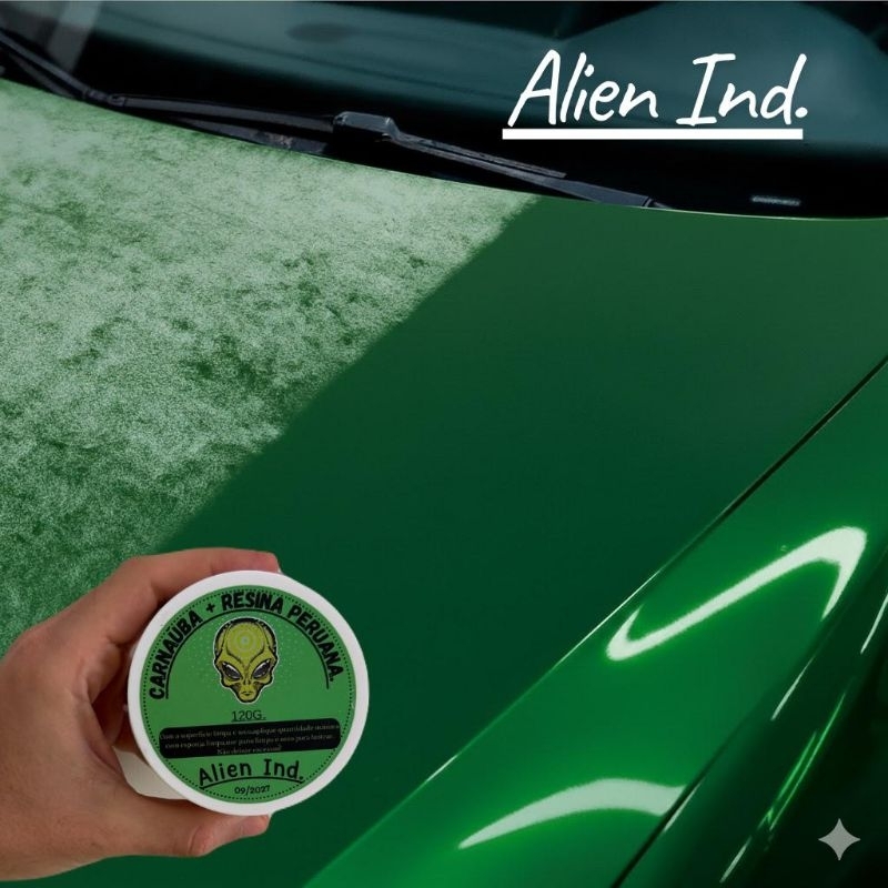 Cera Alien Espelhamento Cerâmico Tira Riscos Carnaúba Auto-brilho em Oferta na Shopee