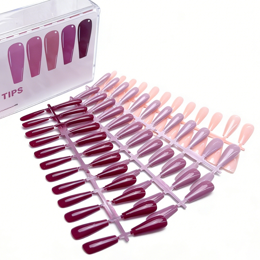 KIT480 Unha Postiça Soft Gel Bailarina Fosca Em Gel Transparente Acrigel Postiça Stay Beauty