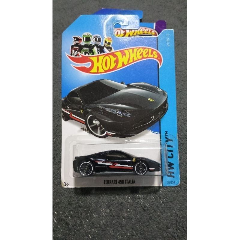 Hot Wheels 2014 Ferrari 458 Italia 35/250 Negro Negro