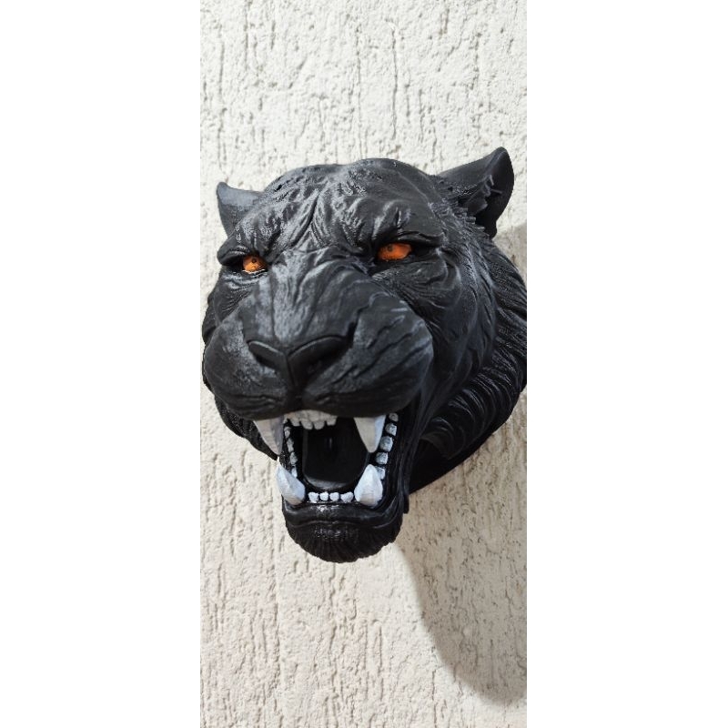 Decoração-Enfeite-Presente Criativo-Cabeça de Tigre decorativa-Decoração parede-Decoração sala-Escultura decorativa