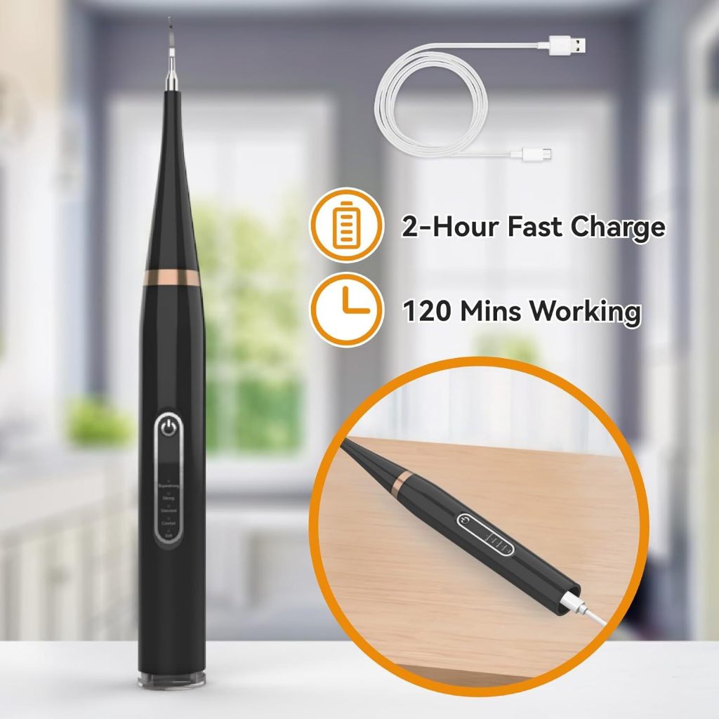 Escova Elétrica 2 em 1 – Limpeza Dentes, 5 Modos, 2 Cabeças em Oferta na Shopee