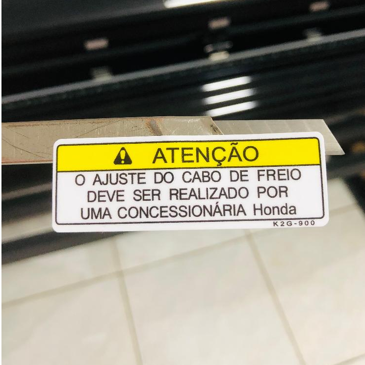 Advertência Tanque HONDA 2025/2026 FAN Adesivo em Oferta na Shopee
