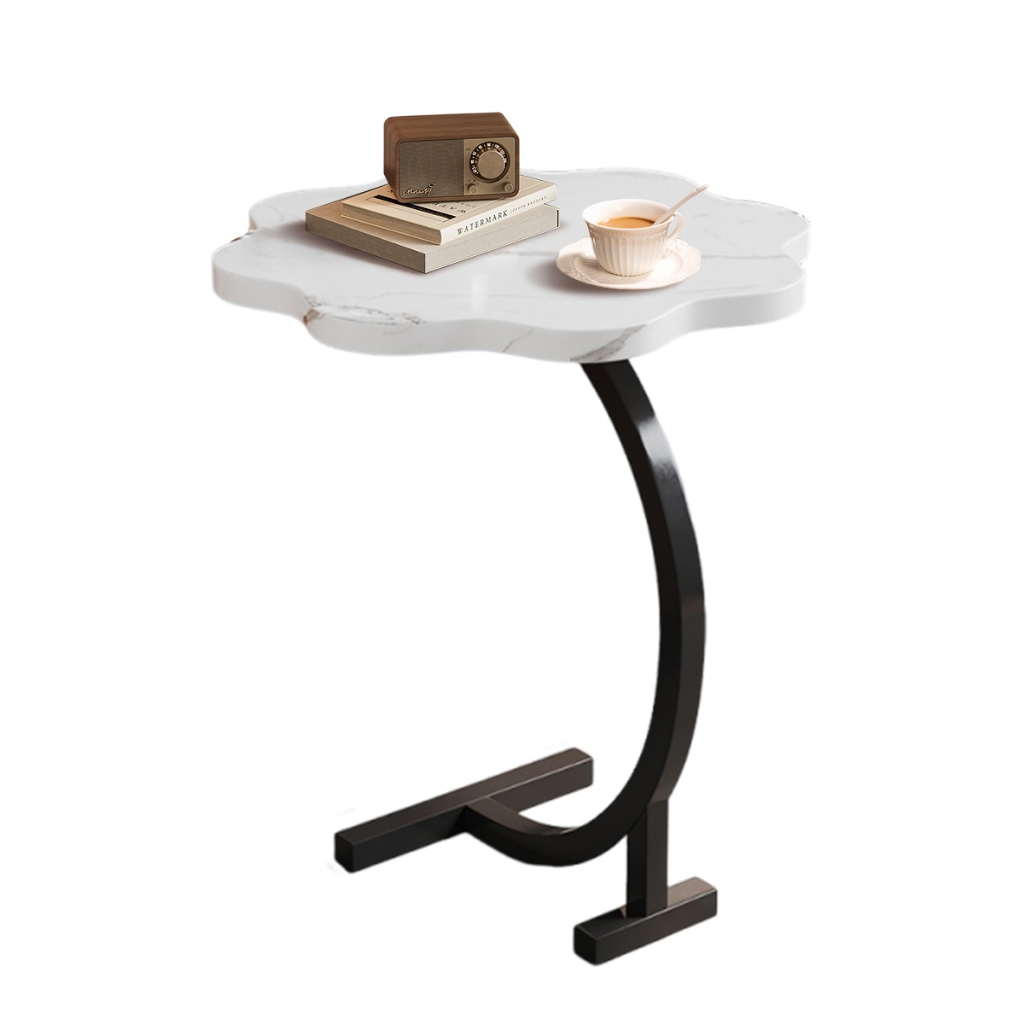 Mesa de Centro Flor Único Nível Marmore Moderna para Sala Quarto Escritório — imagem 2 de 2