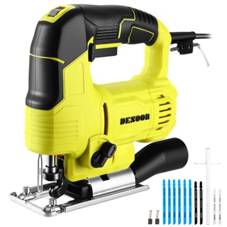 Serra Tico Tico Elétrica 750W 3000RPM Profissional 6 Velocidades Para Madeira Metal 127V Desoon em Oferta na Shopee