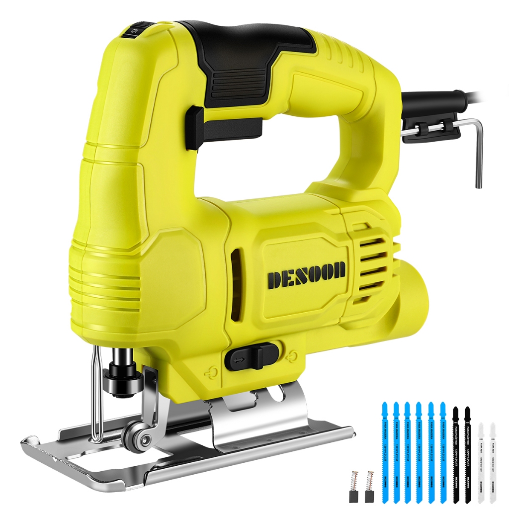 Serra Tico Tico 550w Com 6 Velocidades Variáveis Ângulo De Inclinação 45° Função Soprador Desoon em Oferta na Shopee