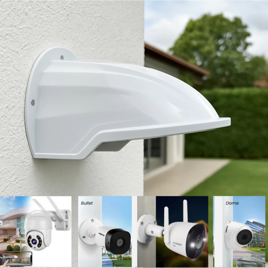 Protetor Para Camera De Segurança WiFi Bullet Dome Cftv Sol Chuva em Oferta na Shopee