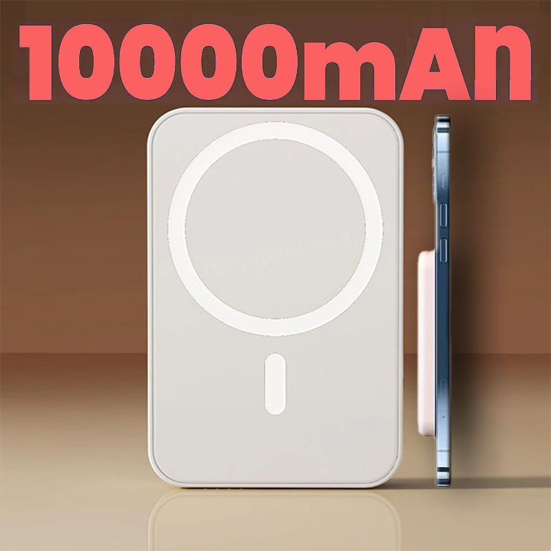 Carregador Portátil Magsafe Indução ，iPhone/Android Magsafe Sem fio Bateria Carga em Oferta na Shopee